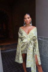 Rio Robe Gold Tiger Print