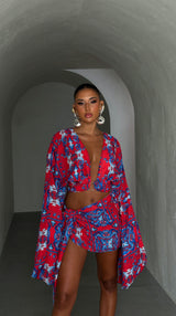 Malia Blouse Baroque Print