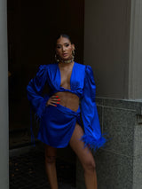 Tulum Mini Skirt Cobalt Blue