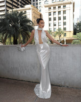 The Acqua Dress Silver