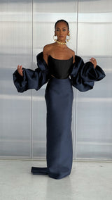 La Coda Skirt Navy Blue