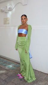 La Coda Skirt Moss Green