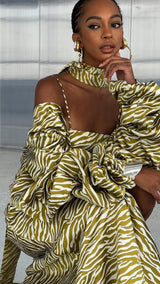 Nammos Skirt in Gold Tiger