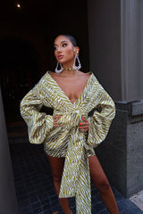 Rio Robe Gold Tiger Print