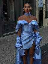 Andres Long Jacket Baby Blue