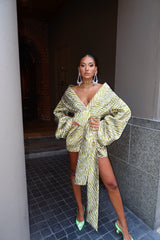 Rio Robe Gold Tiger Print