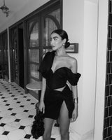 Nina Corset Black Linen