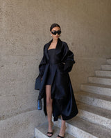 Andres Long Jacket Black