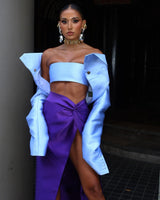 Nina Tulum Long Skirt Deep Purple