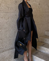 Andres Long Jacket Black