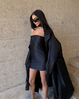 Andres Strapless Dress Black