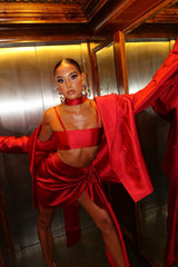 Metisa Skirt Royal Red