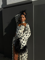 Rio Robe Long Polka Dot Print