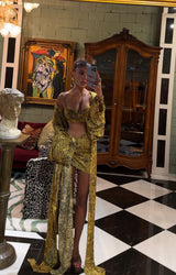 Malia Sarong Wild Cheetah Print