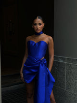 Femme Fatale Corset Cobalt Blue