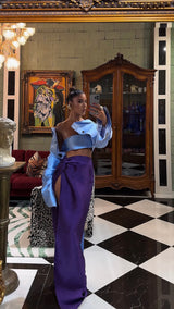 Nina Tulum Long Skirt Deep Purple