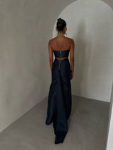 Femme Fatale Corset Navy Blue