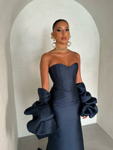 Femme Fatale Corset Navy Blue