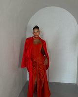 Femme Fatale Corset Coral