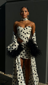 Rio Robe Long Polka Dot Print