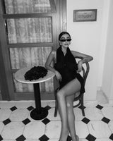 Nina Corset Black Linen