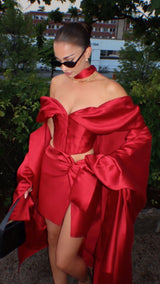 Andres Long Jacket Royal Red