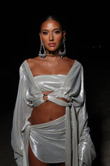 Malia Sarong Acqua Silver