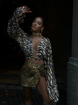 Malia Blouse Wild Tiger Print