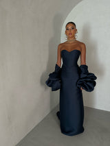 Femme Fatale Corset Navy Blue