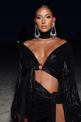 Malia Sarong Acqua Black