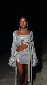 Malia Sarong Acqua Silver