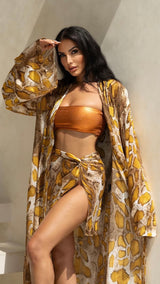 Tulum Mini Skirt Python Print