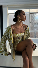 JG Jacket Dress Gold Tiger