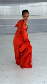 Martini Robe Coral Red