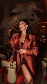 JG Jacket Dress Rich Brown