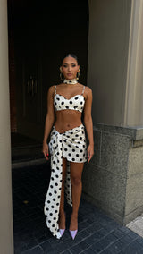 Bella Sweetheart Top Polka Dot Print