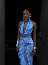 La Luna Mermaid Skirt Baby Blue