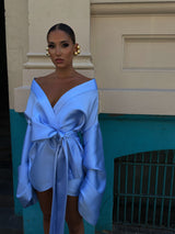 Rio Nina Robe Short Baby Blue