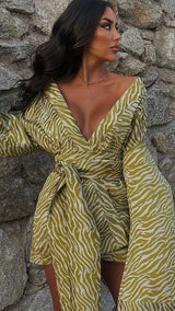 Rio Robe Gold Tiger Print