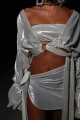 Malia Sarong Acqua Silver