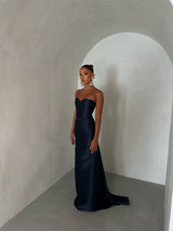 Femme Fatale Corset Navy Blue