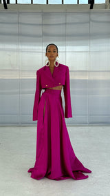 La Sola Skirt Fuchsia Pink