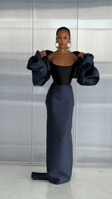 La Coda Skirt Navy Blue