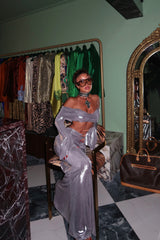 Florentina Skirt Liquid Silver