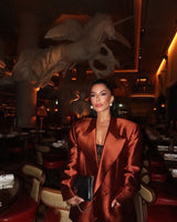 JG Jacket Dress Rich Brown