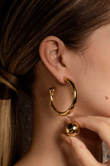 Paula Mendoza Medium Bubble Tube Hoops