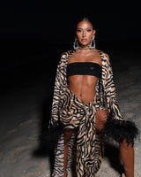 Malia Sarong Wild Tiger Print