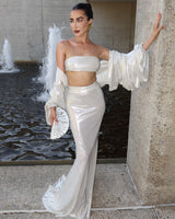 The Acqua Cropped Jacket Silver