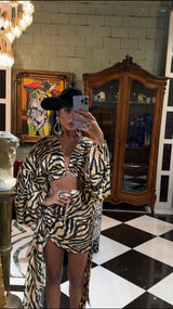 Malia Blouse Wild Tiger Print