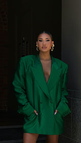 JG Jacket Dress Emerald Green